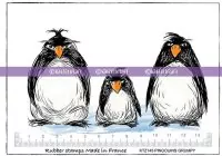 Le Pingouins Grumpy - Rubber Stamp - Katzelkraft