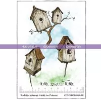 Bird House - Rubber Stamp - Katzelkraft