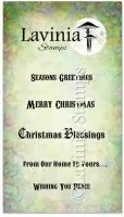Christmas Greetings - Clear Stamps - Lavinia