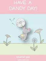 Lawn Fawn Dandy Mouse - Enamel Pin