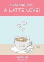 A Latte Love - Enamel Pin - Lawn Fawn