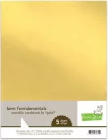 Metallic Cardstock - Gold - 8,5"x11 - Lawn Fawn