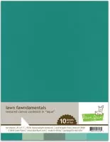 Textured Canvas Cardstock - Aqua - 8,5"x11 - Lawn Fawn