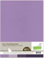 Textured Canvas Cardstock - Purple - 8,5"x11 - Lawn Fawn