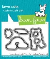 Here For You Bear - Stanzen - Lawn Fawn
