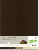 Textured Canvas Cardstock - Brown - 8,5"x11 - Lawn Fawn