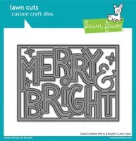Giant Outlined Merry & Bright - Stanzen - Lawn Fawn
