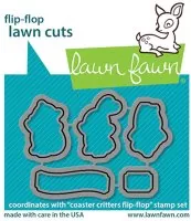 Coaster Critters Flip-Flop - Stanzen - Lawn Fawn