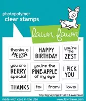 Tiny Tag Sayings: Fruit - Stempel - Lawn Fawn