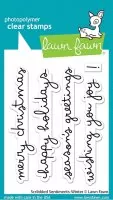 Scribbled Sentiments: Winter - Stempel - Lawn Fawn