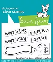 Carrot 'bout You Banner Add-On - Stempel - Lawn Fawn