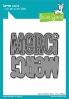 Giant Outlined Merci - Stanzen - Lawn Fawn