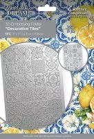 Mediterranean Dreams - 3D Embossing Folder - Decorative Tiles - Crafters Companion