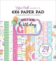 Make A Wish Birthday Girl - Paper Pad - 6"x6" - Echo Park