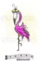 Flamingo - Rubber Stamp - Katzelkraft