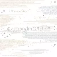 Winterzauber Typo Dämmerblau - Alexandra Renke - Designpapier - 12"x12"
