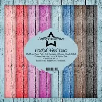 Cracked Wood Fence - Papier Set - 6"x6" - Paper Favourites