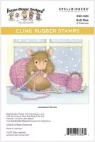 House-Mouse - Knit One - Rubber Stamps - Spellbinders