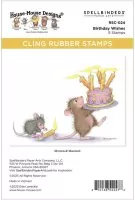 House-Mouse Birthday Wishes Spellbinders Gummistempel