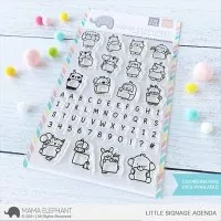 Little Signage Agenda - Clear Stamps - Mama Elephant