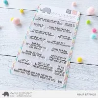 Ninja Sayings - Clear Stamps - Mama Elephant