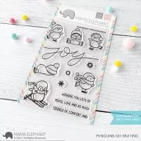 Penguins Go Skating - Clear Stamps - Mama Elephant