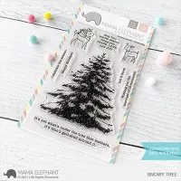Snowy Tree - Clear Stamps - Mama Elephant