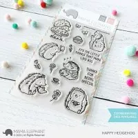 Happy Hedgehog - Clear Stamps - Mama Elephant