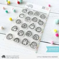 Little Hedgehog Agenda - Clear Stamps - Mama Elephant