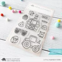 Little Agenda Farm - Clear Stamps - Mama Elephant