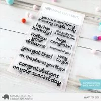 Way To Go Clear Stamps Stempel Mama Elephant