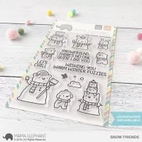 Snow Friends - Clear Stamps - Mama Elephant