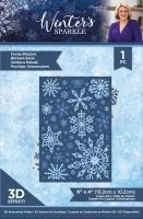 Winter's Sparkle - 3D Embossing Folder - Frosty Blizzard - Crafters Companion