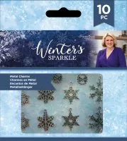 Winter's Sparkle Snowflake - Metal Charms - Crafters Companion