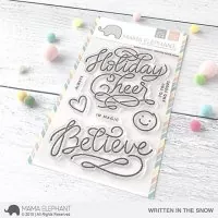 Written In The Snow - Clear Stamps - Mama Elephant