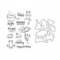 Hoppy Day - Clear Stamps + Die Combo - Hero Arts