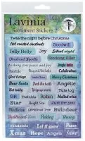 Lavinia Christmas Word Collection Sentiments Journaling Stickers Set 2