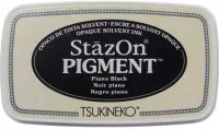StazOn Pigment - Piano Black - Stempelkissen - Tsukineko