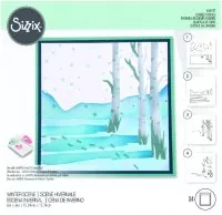 Winter Scene - Layered Stencils - Sizzix