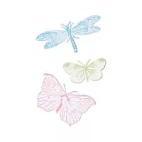 Engraved Wings Sizzix & 49 and Market Framelits Stanzen & Stempel