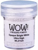 wow embossing powder Bright White