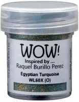 wow embossing powder Raquel Burillo Perez Colour Blends Egyptian Turquoise