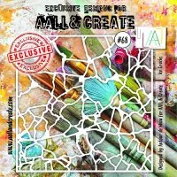 AALL & Create - Ice Cracks - Schablone #68