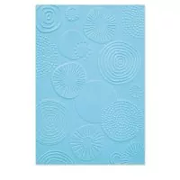 Multi-level Texture Fades Embossing Folder - Abstract Rounds - Sizzix
