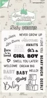 baby texte clear stamps joycrafts