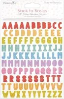 Alphabet Stickers - Glitter Over the Rainbow - Dovecraft/Trimcraft