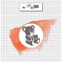 Siegelkopf aus Messing - Teddy Bear - DIY & Cie
