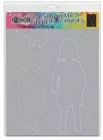 Edith - Silhouette Stencil & Mask - Dylusions
