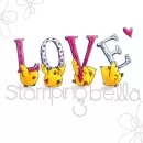 eb458 stamping bella Rubber stamps love chicks