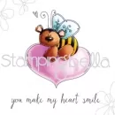 eb460 stamping bella cling stamps the bee and the heart